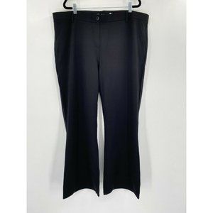 Betabrand Dress Pant Yoga Pants Boot Cut Classic Stretch Pants Black Size 3XLP